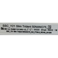 KIT DE LED'S PARA TV LG ( 6 PZ ) / NUMERO DE PARTE EAV65018201 / SSC_Y21 SLIM TRIDEN 50NANO75_S / SSC_Y21 SLIM TRIDEN 50NANO75_INX_PTN20.6_REV00_201206 / PANEL NC500TQG -VXKP1 / MODELO 50NANO75UPA